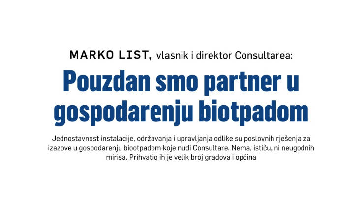Marko List, direktor tvrtke Consultare d.o.o. u časopisu Lider